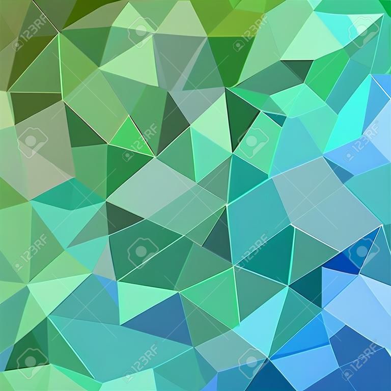 Green blue irregular triangle mosaic vector background design