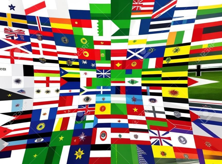 Flag lucida internazionale. 130 bandiere.