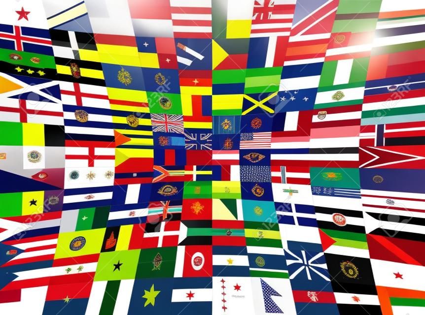 Flag lucida internazionale. 130 bandiere.