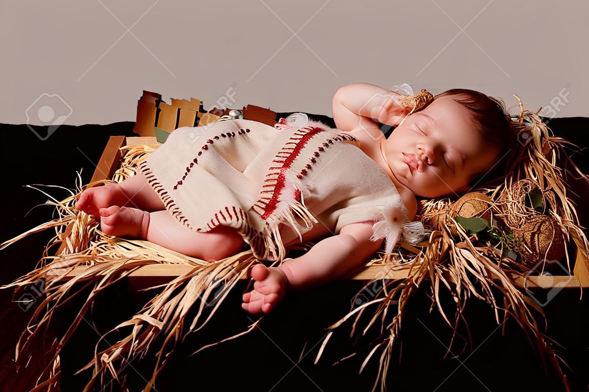 bebê Jesus dormindo na manjedoura