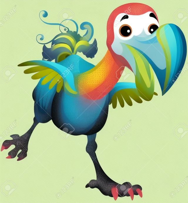 Illustration von niedlichen Vogel Dodo