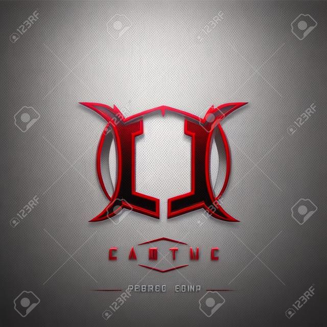 LL Initial Logo Design Cool style, Logo for game, esport, initial gaming, community or business.