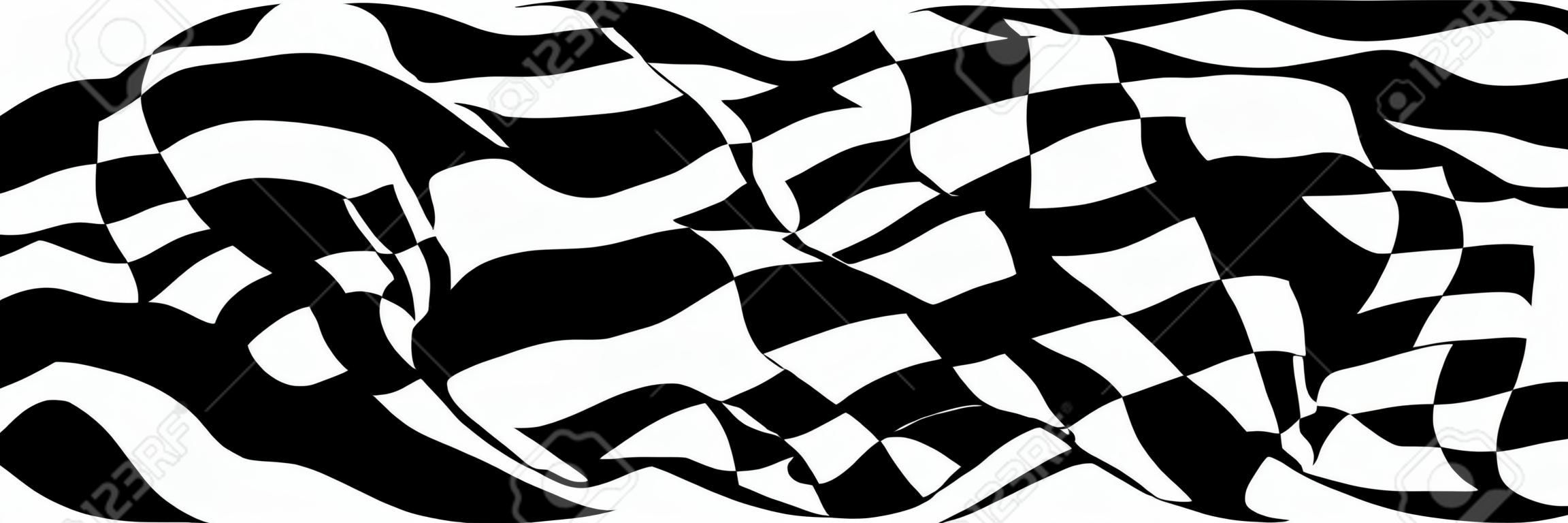 Geruite vlag - symbool racen
