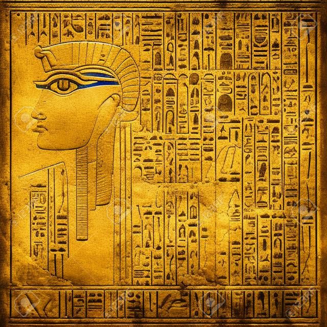 Egyptische hiërogliefen achtergrond