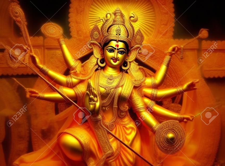 Божество Маа Дурга, знаменитый индуистский богини Индии