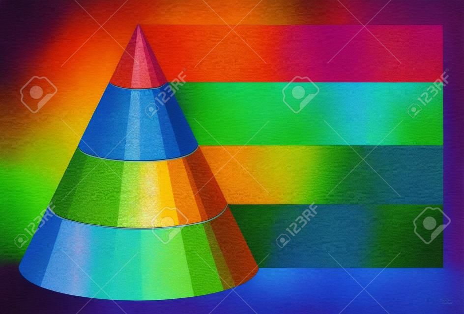 la pirámide de colores