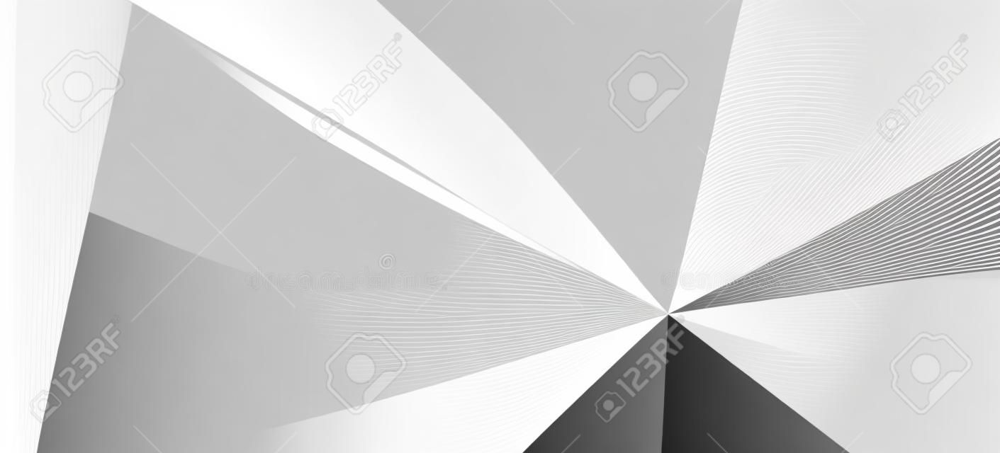 抽象的な幾何学的な白と灰色の背景。ベクトルイラストeps10