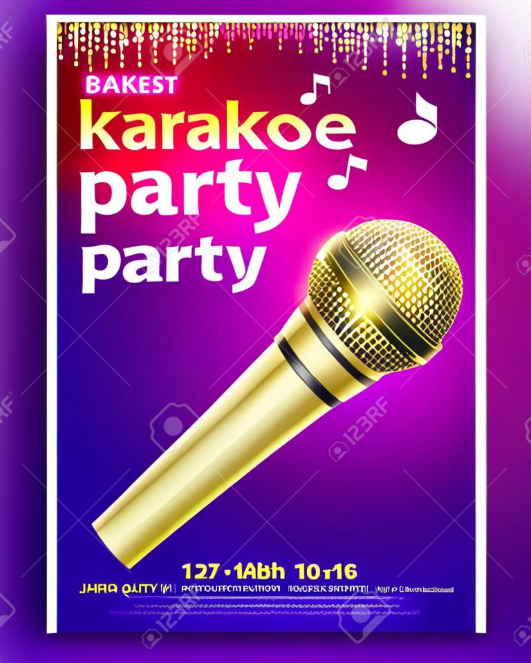 Karaoke party poster