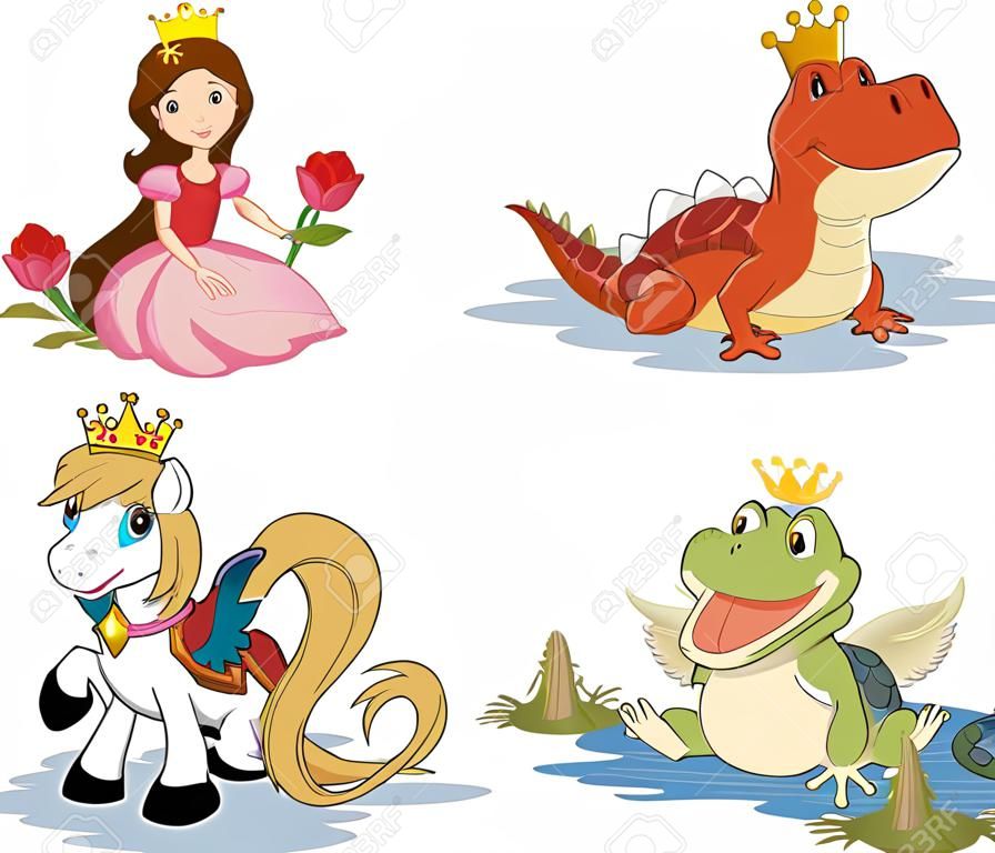 お姫様と漫画ドラゴンとカエルの王子