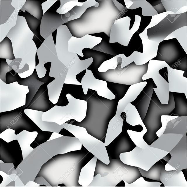 patrón de camuflaje del vector. colores gris