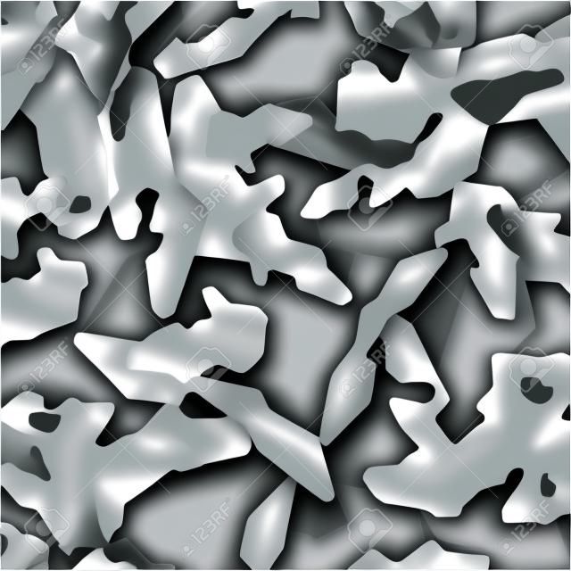 Vector camouflage pattern. Grey colors