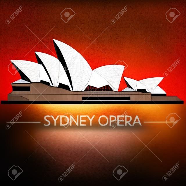 Sidney operası, fikirleriniz için Avustralya vektörü
