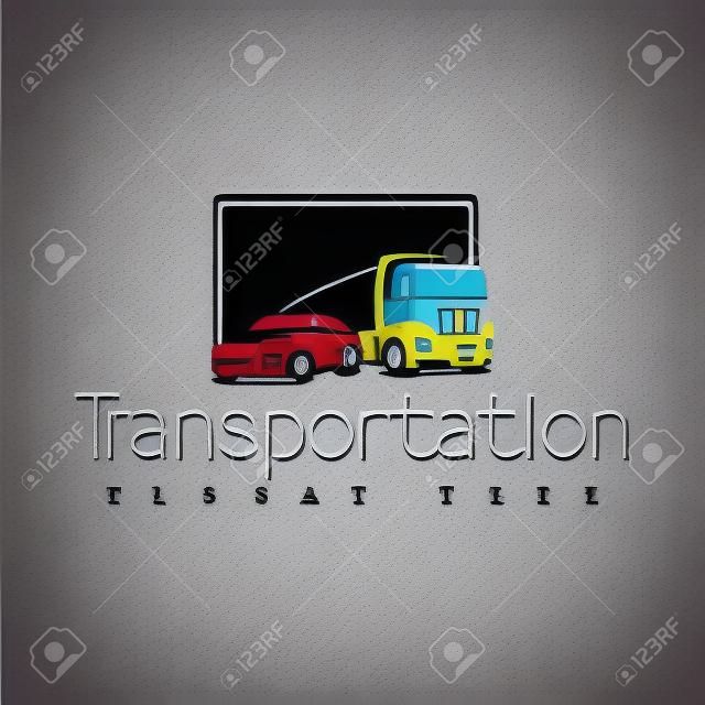 Transportation Car and Truck logo vector. Transportation logo template