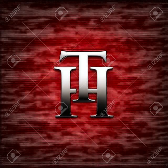 TH lettera iniziale Logo Design Element. logo modello vettoriale