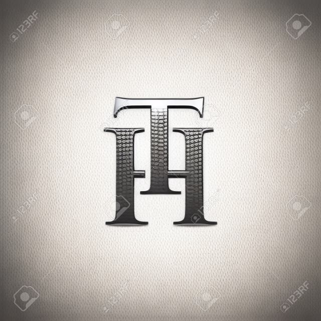Element projektu Logo litery TH początkowe. logo wektor szablon