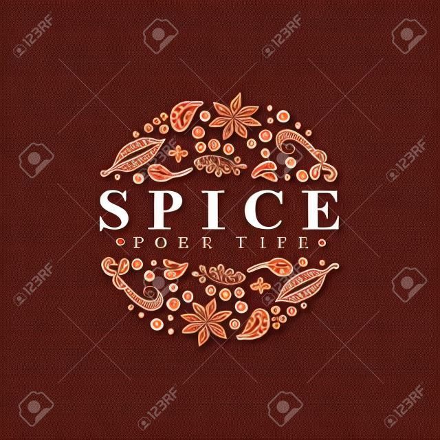 Spice Logo Type vector template