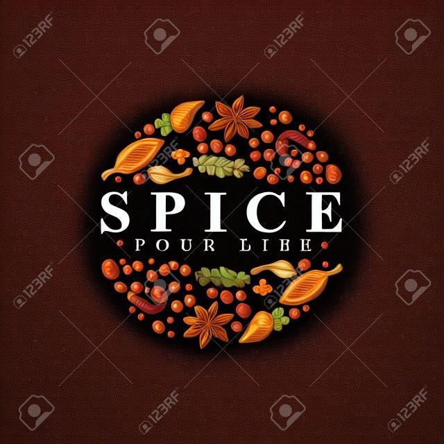 Spice Logo Type Vektorvorlage