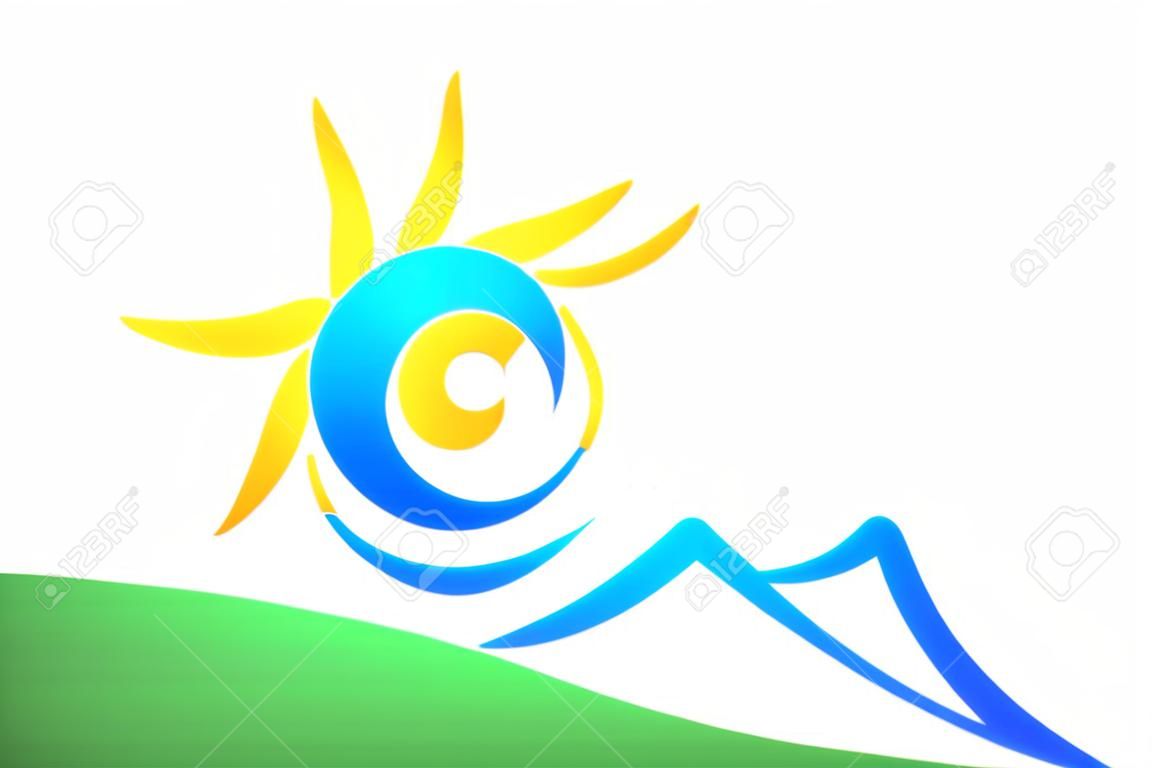 Logo nap és a tenger.