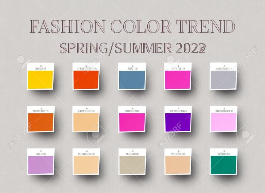 Fashion color trend spring summer 2023 trendy Vector Image