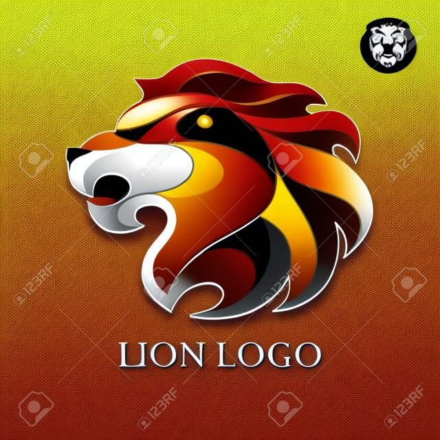 Вектор Лев голову логотип для вашего дизайна