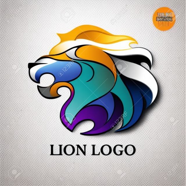 Vector Lion logo de la tête pour votre conception