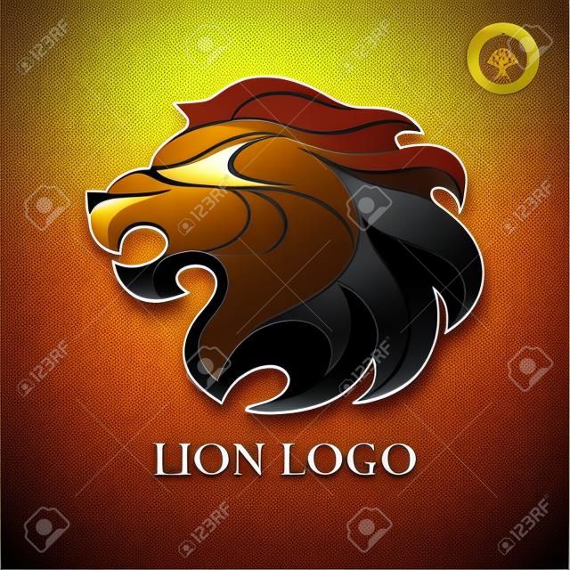 あなたのデザインのベクトル ライオン ヘッドのロゴ