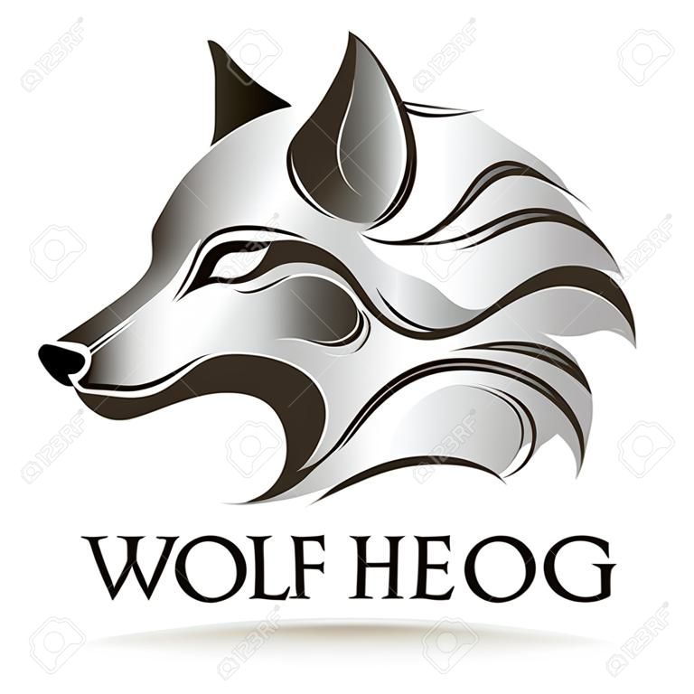 Vector wolf logo de la tête pour votre conception