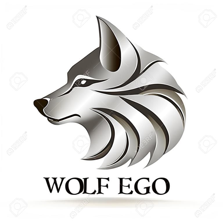 Vektor-Wolf-Kopf-Logo für Ihr Design