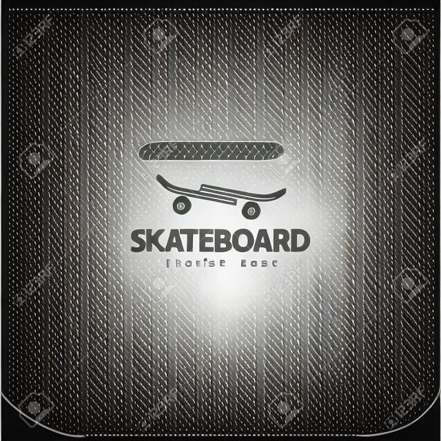 Skateboard Logo Design Icon Vector
