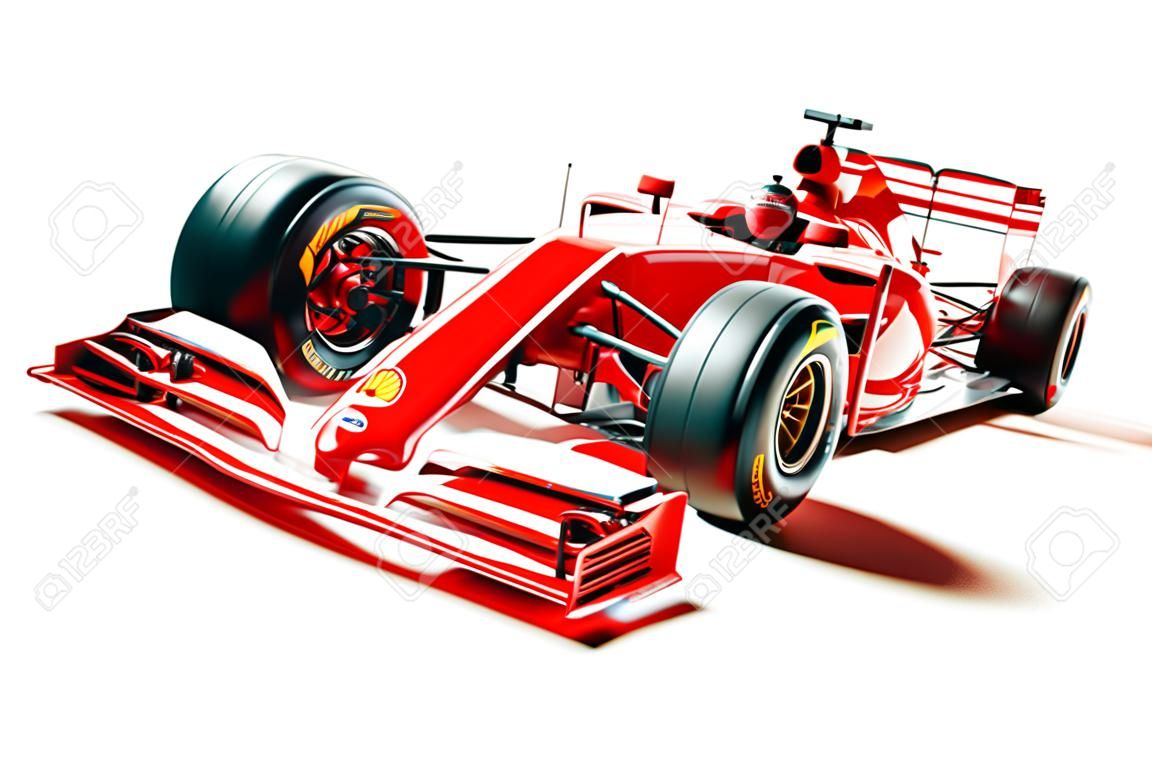 3D F1 Rennwagen rendern