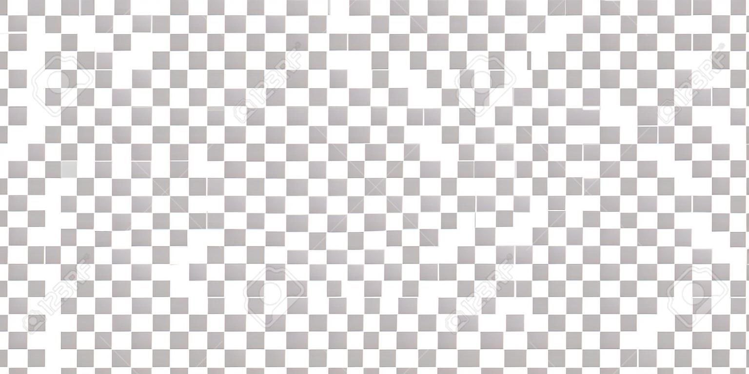 transparenter Musterhintergrund. Simulation Alphakanal png. nahtlose graue und weiße Quadrate. Vektor-Design-Raster
