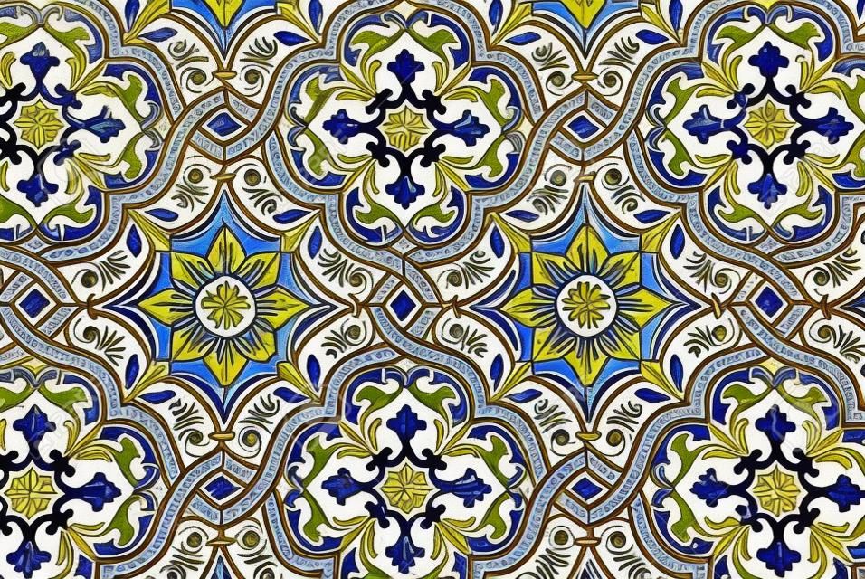 Telhas típicas portuguesas, azulejos com padrão