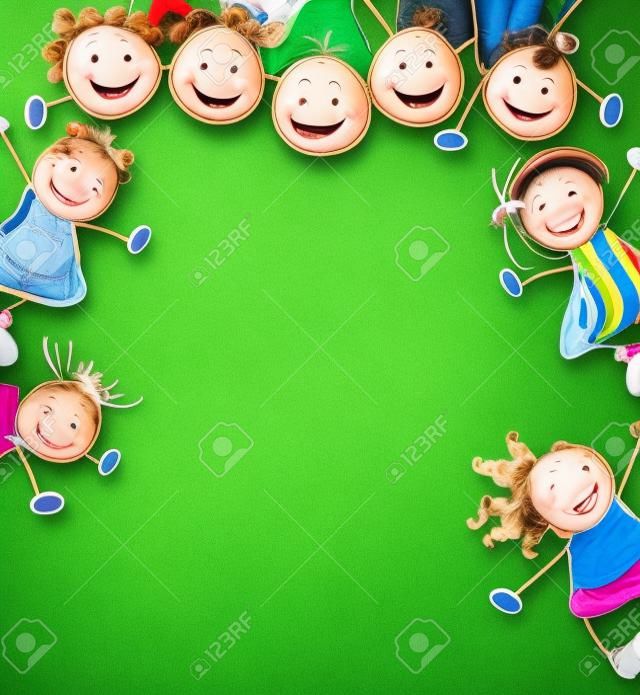 Happy Kids mit lächelnden Gesichtern