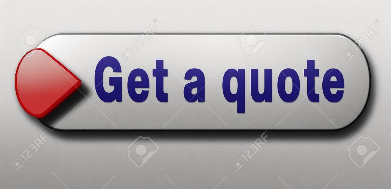 get a quote button or icon