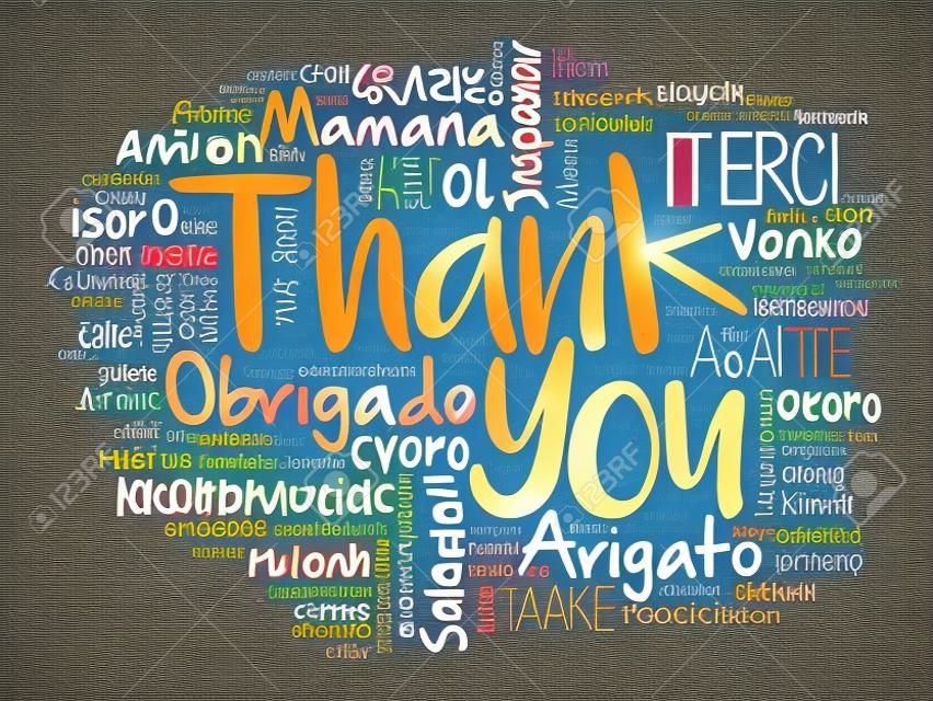 Thank You Word Cloud, all languages
