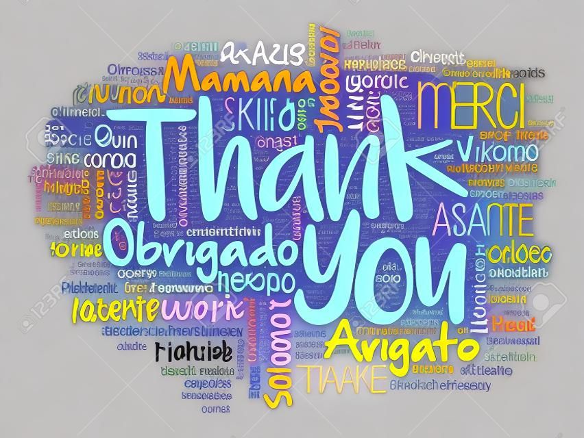 Thank You Word Cloud, all languages
