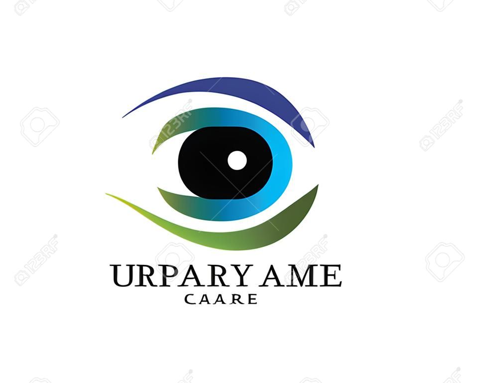 Création de logo vectoriel de marque identité corporative pour les soins oculaires