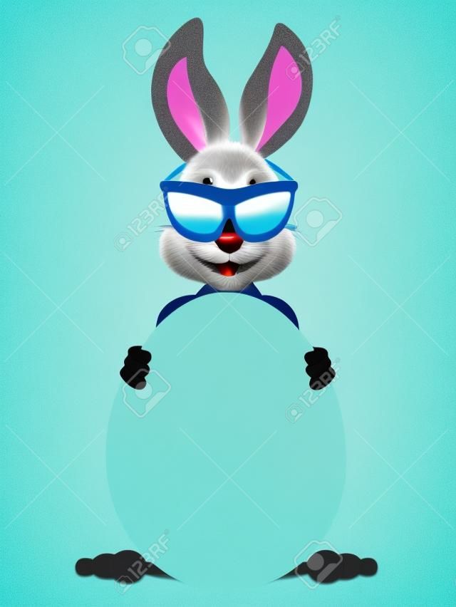 easter bunny with sunglasses 