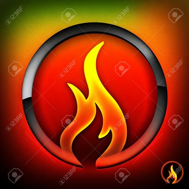 feu, l'icône de flamme