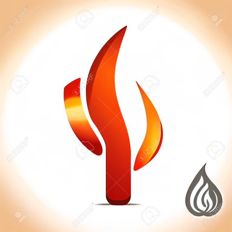 ogień, płomień ikona