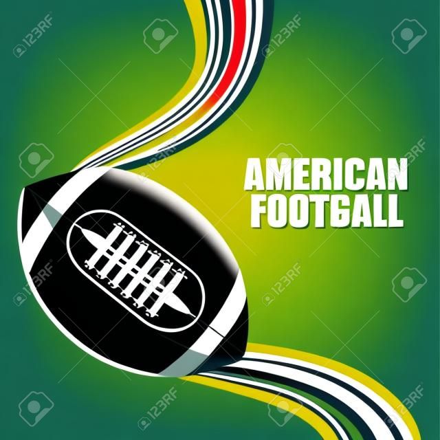 American football design, vector illustration 