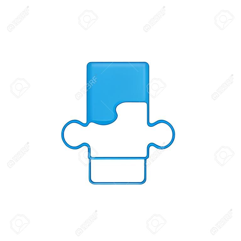 jigsaw quebra-cabeças ícone sobre fundo branco ilustração vetorial