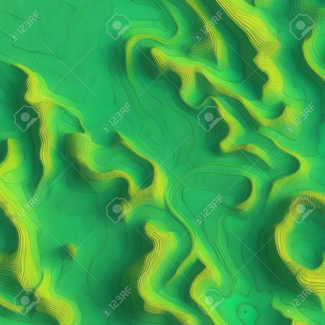 Mapa topográfico del concepto del fondo con el espacio para su copia. líneas de topografía arte contorno, ruta de senderismo de montaña, diseño de la forma. generado por ordenador.