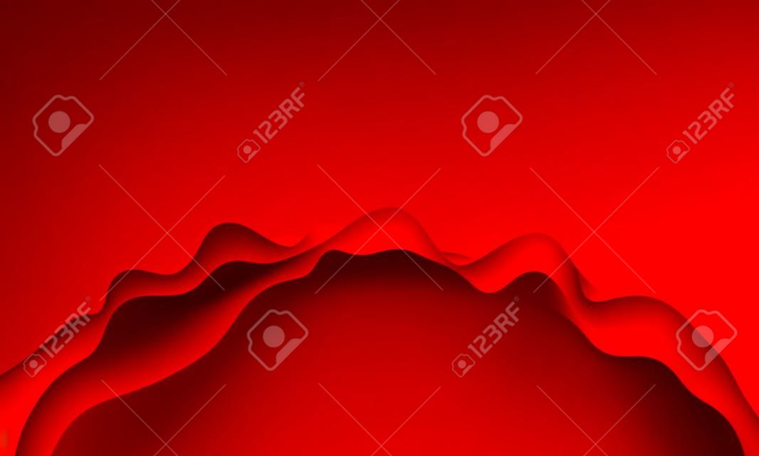 Astratto sfondo geometrico rosso
