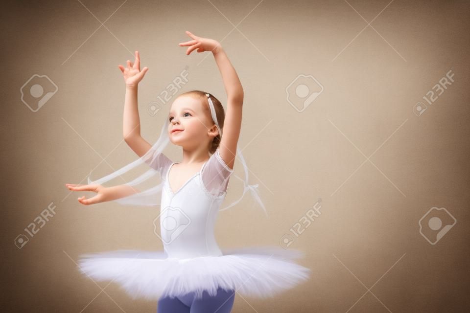 Kleine ballerina danst.