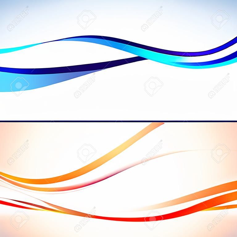 Abstract backgrounds with waves