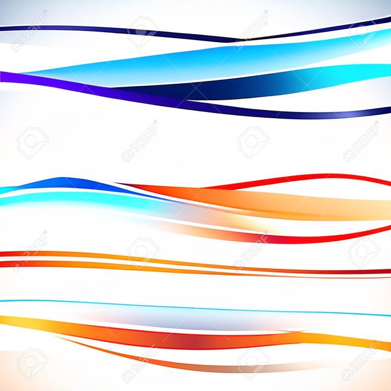 Abstract backgrounds with waves