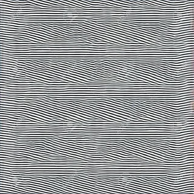 Wellenförmige Linie nahtloses Muster. Schwarz-weißer Streifen. Wellenwelligkeit abstrakter Vektorhintergrund
