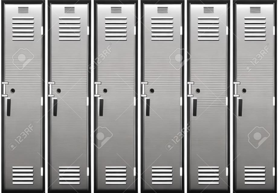 vector illustration of school lockers