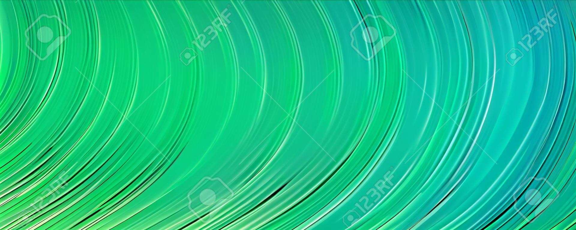Arrière-plans dégradés verts modernes avec bannière d'en-tête de lignes arrière-plans de présentation abstraits géométriques lumineux illustration vectorielle